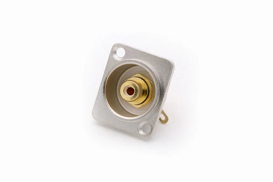 2pcs  Female RCA Panel Mount Chassis Socket Connector, Excellent quality, Black Female Socket, Red&Black Colors Available