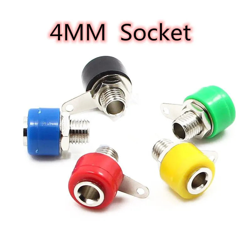 5/10/20/50Pcs 4mm Banana Socket Jack Female Connector Binding Post Speaker Panel Terminals Banana Plug Adapter 5 Colors
