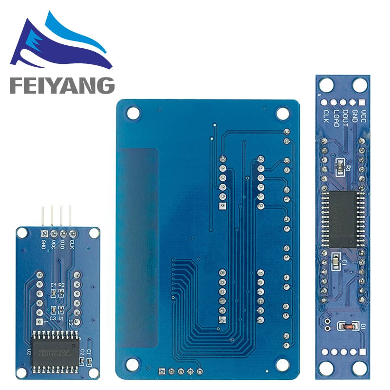 TM1637 4 Bits/TM1638/MAX7219 8 bit Digital LED Display Module 7 Segment 0.36Inch Clock RED Anode Tube Four Serial Driver