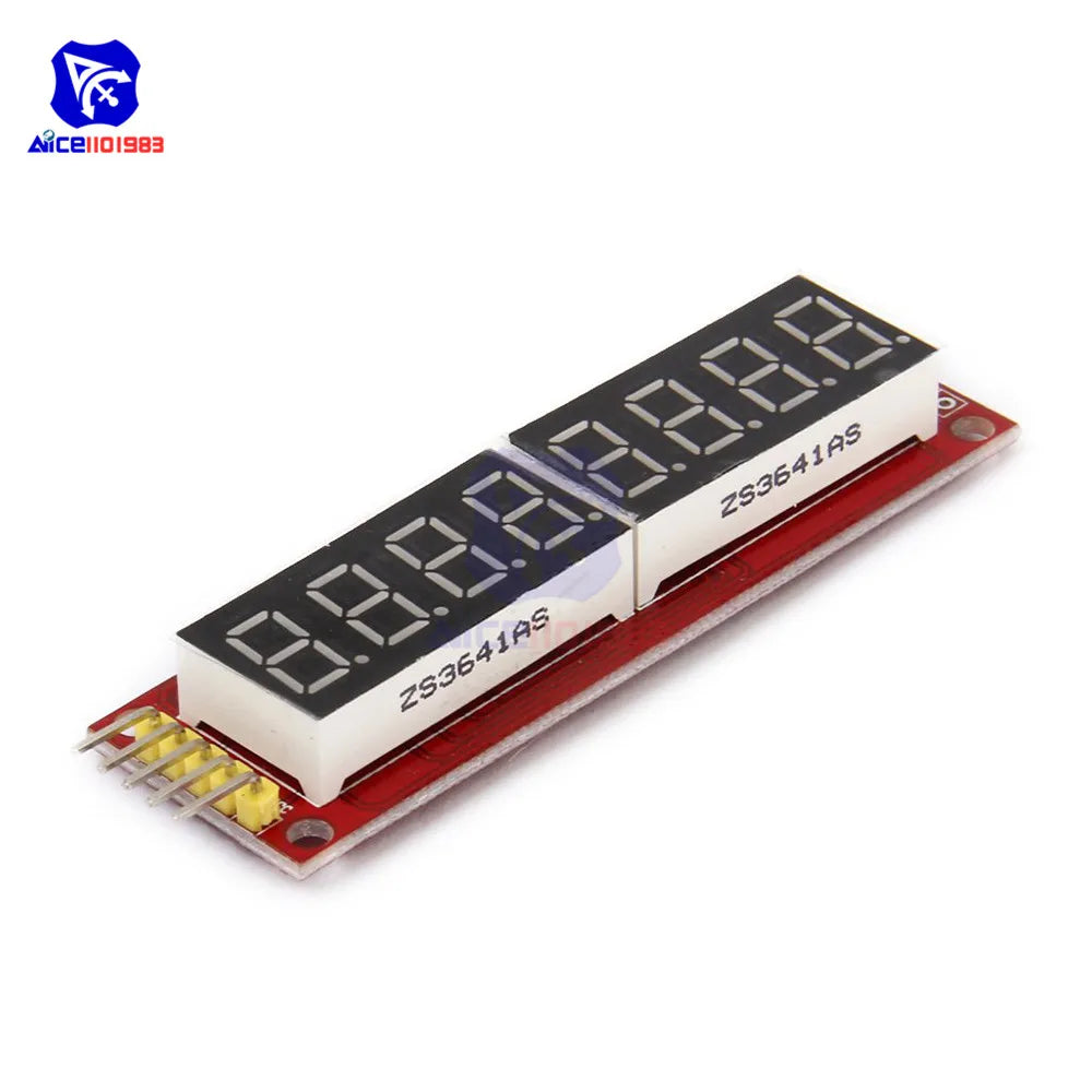 diymore MAX7219 8 Digit LED Tube Display Control Module for Arduino 3.3V 5V Microcontroller Serial Driver 7-segment