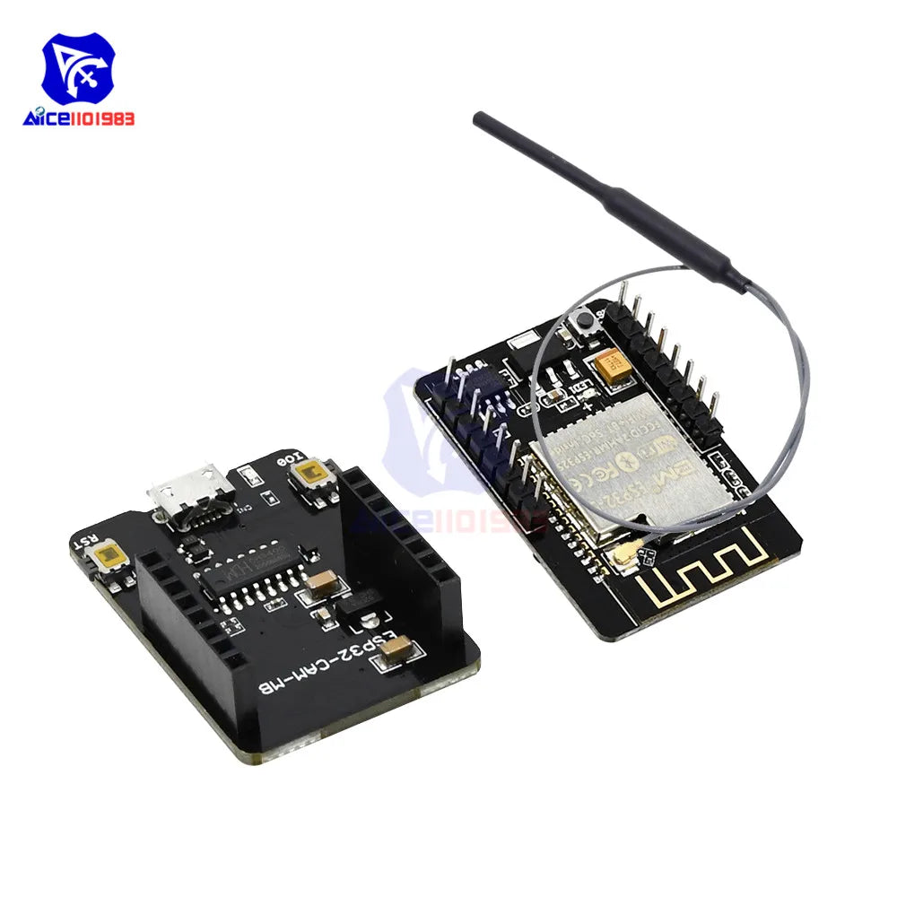 Diymore ESP32-CAM-MB CH340G USB Serial ESP32-S Wireless WiFi Bluetooth OV2640 2MP Camera Support Photo/Video Antenna for Arduino