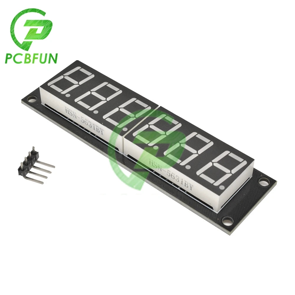 0.56 Inch TM1637 6 Digit 7 Segment 5V Digital Tube Module White/Red/Yellow/Green/Blue LED Display Module For Arduino