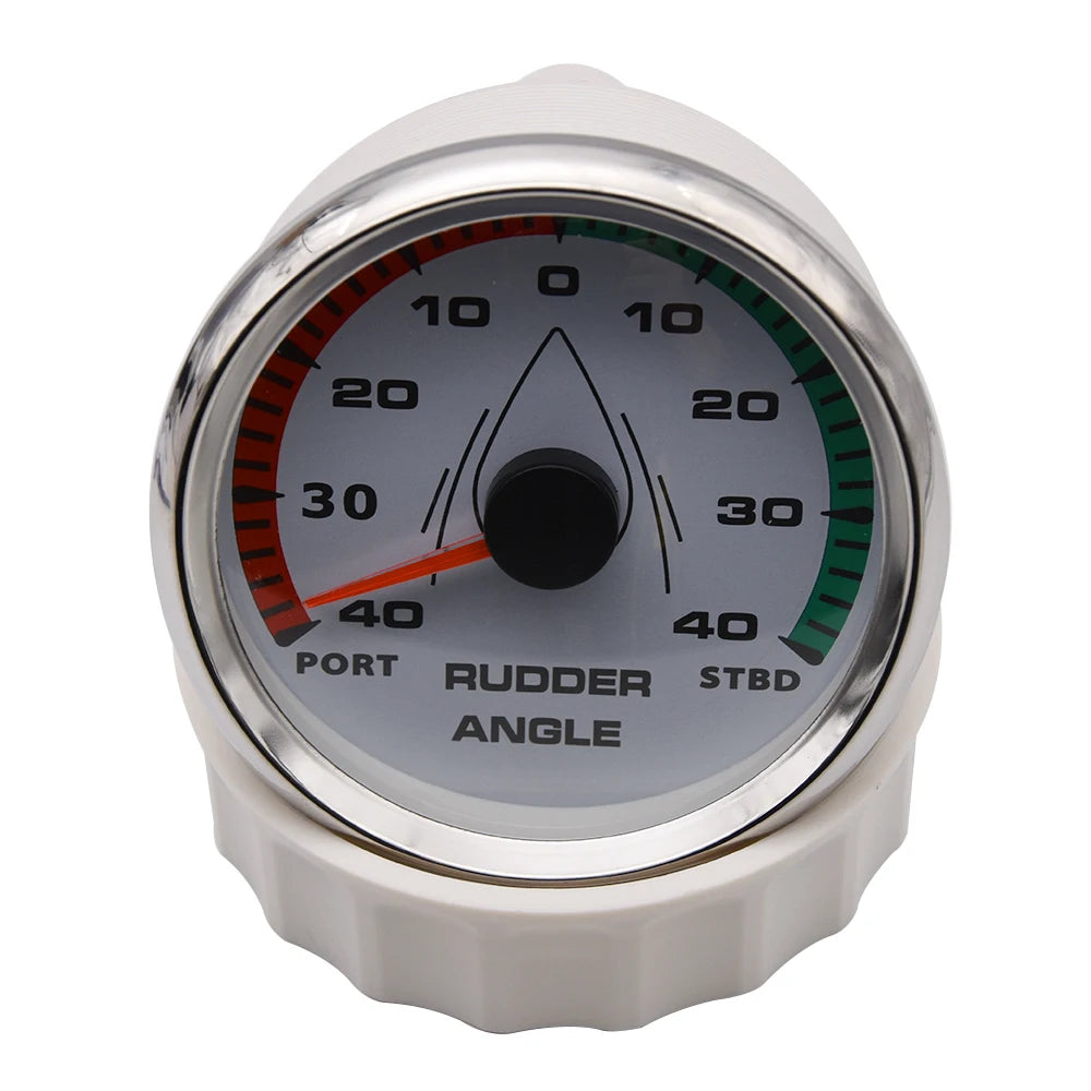 12V/24V STBD PORT Rudder Angle Meter 85mm Rudder Angle Indicator with 0-190 ohm Rudder Angle Sensor 7 Color Backlight Customized
