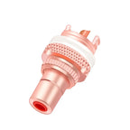 1pair/2pcs Luxury Gold plated RCA Jack Connector Panel Mount Chassis Audio Socket Plug Bulkhead with NUT Solder CUP 3Colors