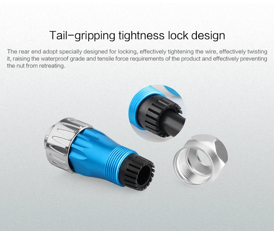 CNLINKO M24 Waterproof Circular Aviation Connector GEN3 10/12/19/24P Metal Shell Male/Female for Industrial & Medical Equipment