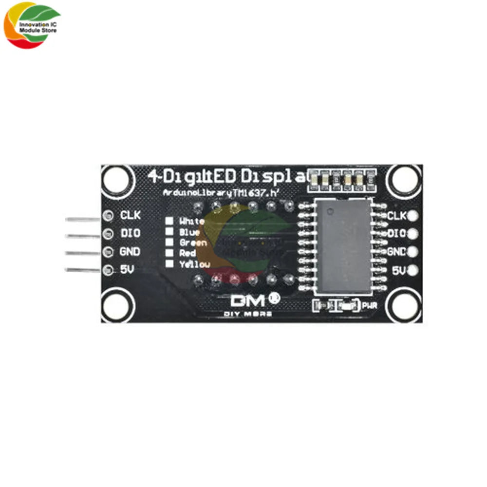 TM1637 Clock Module 4-digit LED 0.36" 0.56" Display Tube 7-segment LED Display Clock Dual Dot Module 0.36" 0.56 Inch Arduino