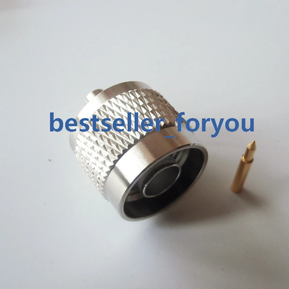 RF Coaxial N Type Male RF Connector Solder For Semi Rigid.141" RG402 Cable Straight Adapter