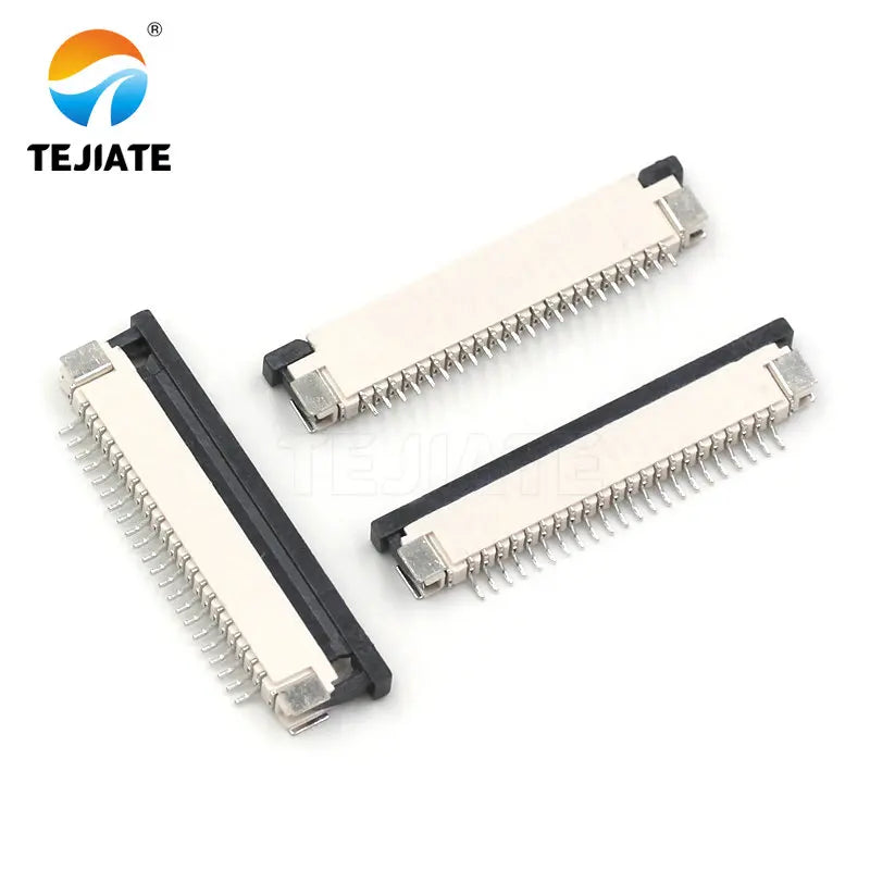 10PCS FFC/FPC Connector Flat Cable Socket 1.0MM Adapter 16/18/20/22/24/26/28/30/40P Down Drawer Type Plug Kit