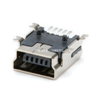 10/50Pcs Mini USB SMT SMD DIP 5 Pin Female Mini Type B Socket Connector Plug Straight DIP Jack Tail Connector Plug-in MINI USB