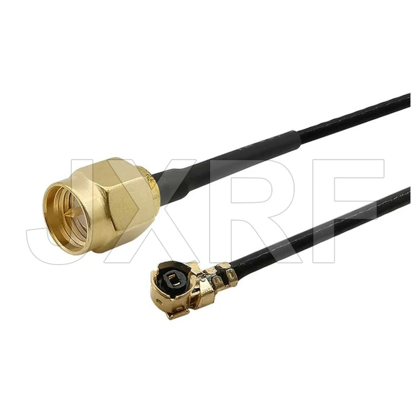 2PCS IPEX U.FL to SMA Male RP SMA Female Jack Right Angle PCB Cable Goldplated RF Coax Connector Antenna WiFi Pigtail Cable
