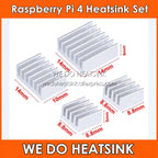 WE DO HEATSINK 4pcs/set Raspberry Pi 4 DIY Heat Sink Aluminum Heatsink Cooler Radiator Kit for Raspberry Pi 4B Heat Dissipation