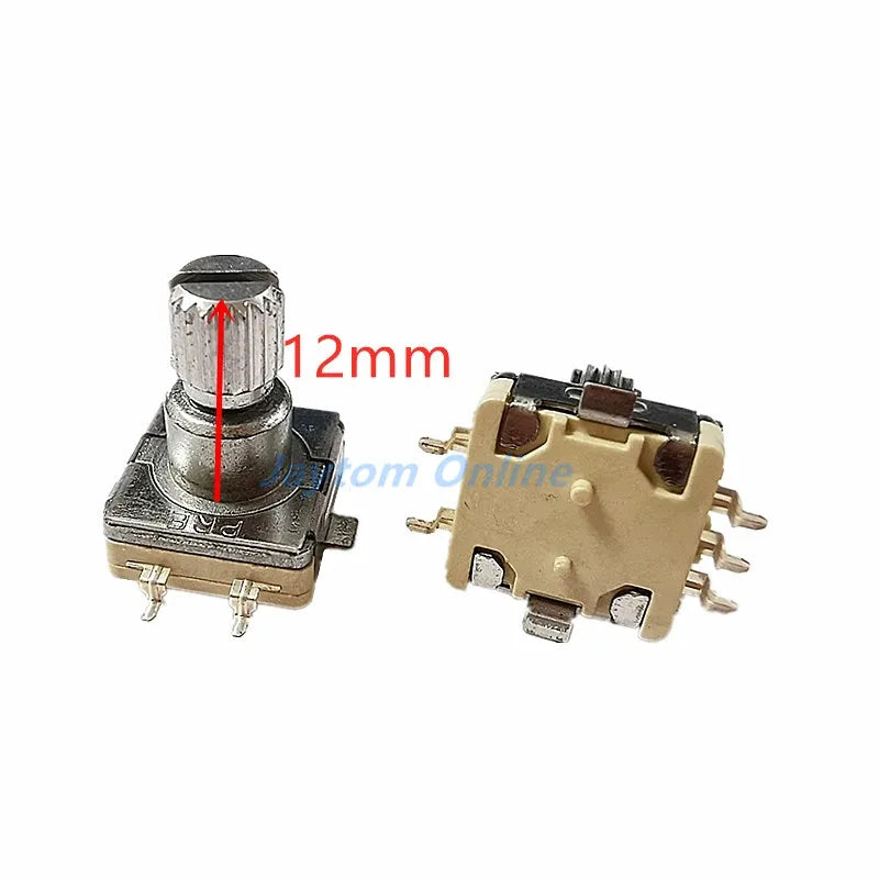 2pcs EC11 Rotary Encoder Code Switch With Push Button30 Position 360 Degree Infinite Rotation SMD 5pin Plum Shaft