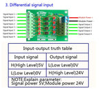 4 Channel Optocoupler Isolation Board Voltage Converter 24V to 3.3V/5V to 24V/12V to 24V Isolated Module PLC Signal Level Board