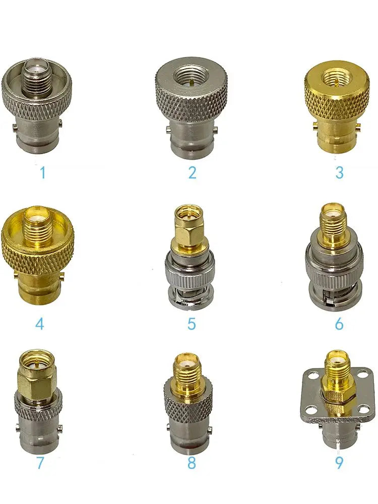 1pcs Connector Adapter SMA to BNC Male Plug & Female Jack RF Coaxial Converter Wire Terminal Straight New