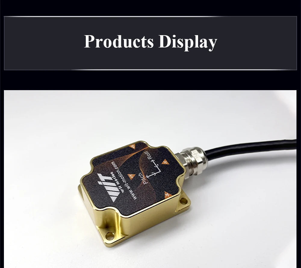 WitMotion HWT9053(X/Y±0.001°)3-Axis Acceleration+Gyro+Euler Sensor IP68 AHRS IMU Built in RM3100 Magnetometer Chip for UAV Robot