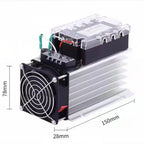 JGX-33100A Three Phase Solid State Relay AC480V 100A DC control AC Solid State Relay SSR AC Three DC-AC With Fan and Radiator