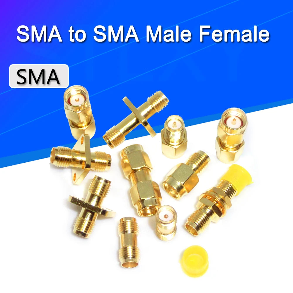 Stlxy 1/5/10Pcs RF Coaxial Adapter SMA Male Female RP‑SMA To SMA Male RPSMA Antenna Conversion Connector