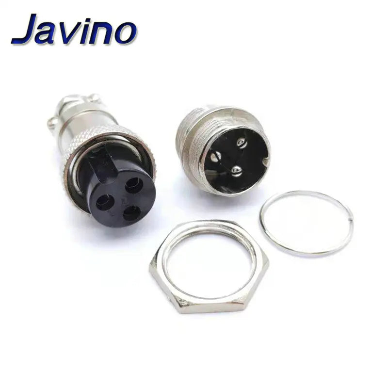 1Set GX16 2/3/4/5/6/7/8/9 Pin Male & Female 16mm L70-78 Circular Aviation Socket Plug Wire Panel Connector