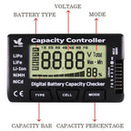 LCD Digital Battery Capacity Checker CellMeter RC CellMeter8 2-8S 4-8S Servo LiPo Li-lon NiMH Battery Tester RC CellMeter7