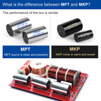 2Pcs MPT MKP 400V Capacitor HIFI Axial Fever Crossover Coupling Frequency-Divided For Audio Capacitor Audiophile Speaker