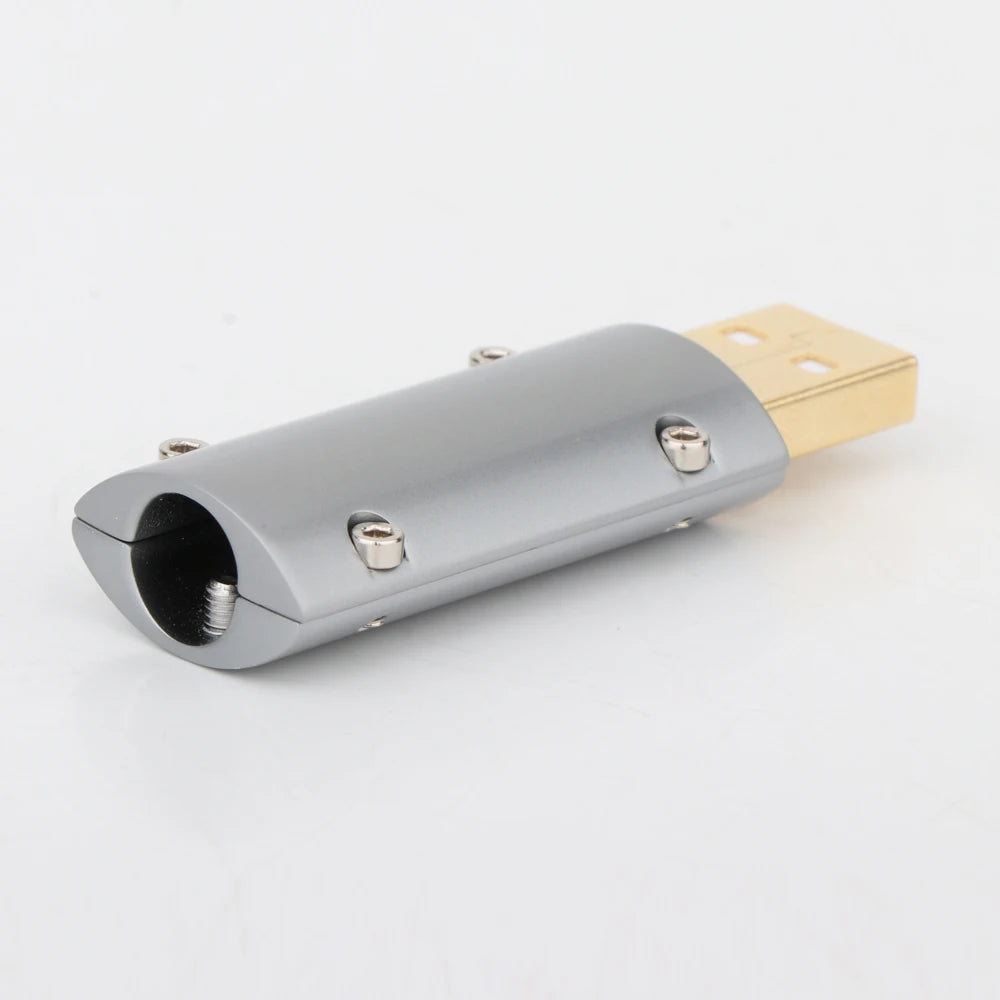 Monosaudio A50G B50G 24K Gold Plated USB2.0 Plug USB A/B Connector  DIY USB Cable for Ipad Laptop