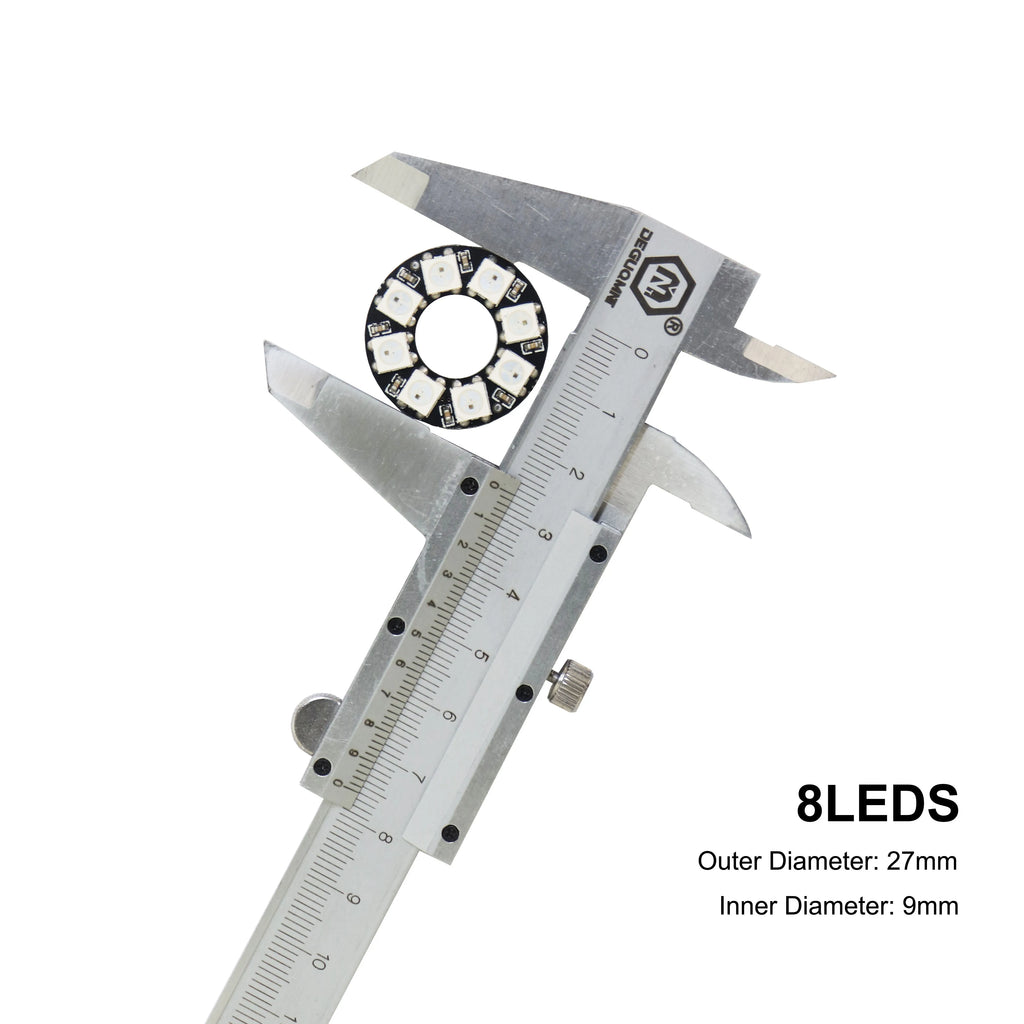 WS2812B LED Pixel Individually Addressable Ring 8/16/24/35/45Leds WS2812 Built-in IC Full Color Circle Led Modules Light DC5V