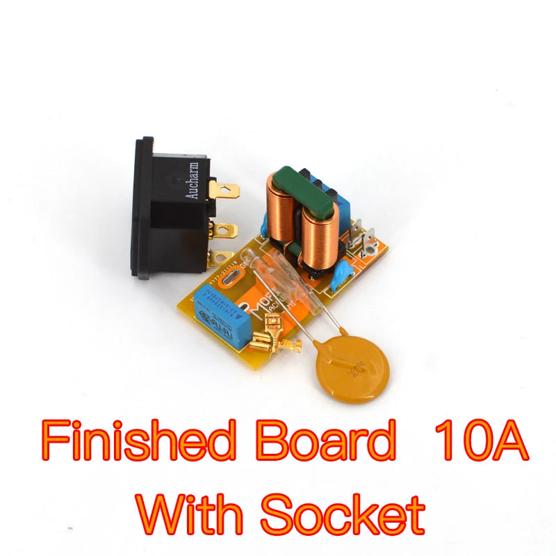 MOFI Gold-Plated AC Power Tail Plug-In 10A EMI Filter Socket For HiFi  Audio（New Design）