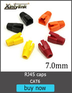 Xintylink RJ45 CAT6 Connector SFTP FTP STP Ethernet Cable Plug CAT5E CAT5 RG RJ 45 Network CAT 6 Metal Shielded Jack LAN 50U/6U