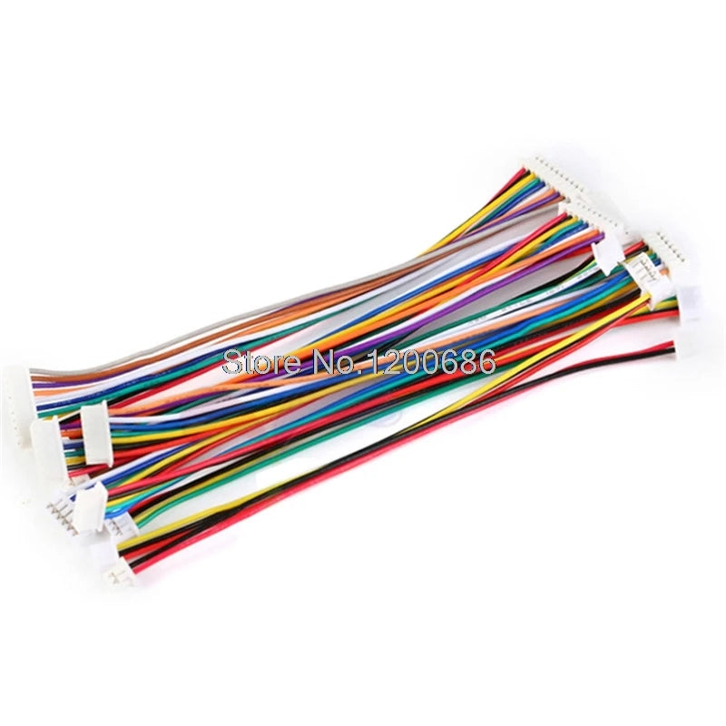 10CM Custom assembly 1.25 51021 1.25 jst 1.25 1.25MM housing wire harness Female Double Connector 100MM 1007 28 AWG Black