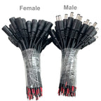 5/10pcs 5.5x2.1 Plug DC male or Female  Cable Wire Connector For 3528  5050 LED Strip Light