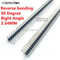2.54MM 1*40P 1X40P 90 degree Right angle Single Row Male Pin Header Positive/Reverse/Top bending PCB Board Connector Pinheader
