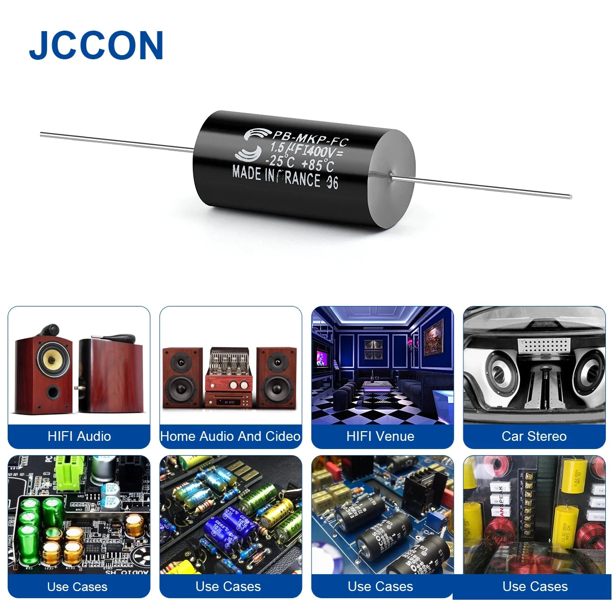 1Pcs MKP Capacitor Audiophiler Kondensotor HIFI Fever Electrodeless Audio Metal Film 400V 630V 1.5UF 1.8UF 2.2UF 3.3UF 4.7UF