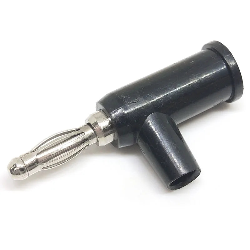 5/10Pcs 4mm Stackable Banana Plug Screw Type Connector Nickel Plated for Speaker & Multimeter No Welding Required