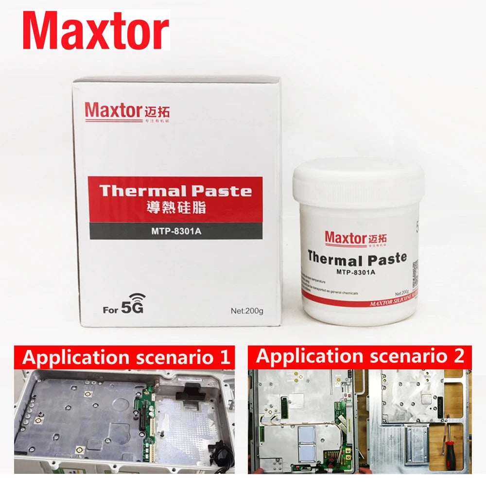 Maxtor 11.2W/mk Thermal Paste High Performance Thermal Conductive Grease for Intel Processor PC CPU GPU PS4 Computer Cooling