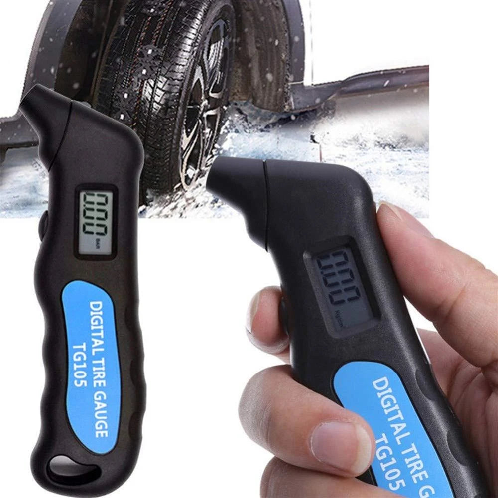 Digital Car Tire Tyre Air Pressure Gauge Meter TG105 LCD Display Manometer Barometers Tester For Car Truck Motorcycle Bike