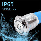 On Off PC Power Metal Waterproof Push Button Switch 12v for Car Ignition Switches Momentary/Latching NC 5V 220V 12 16 19 22 mm