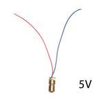 5pcs Laser Diode 650nm 6mm 3/5V 5 Million Watt Adjustable Laser Dot Module Red Copper Head Laser Woodworking Tools