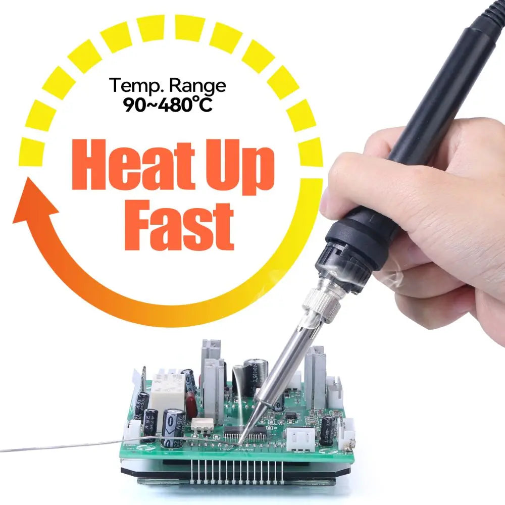 YIHUA 926LED-III Digital Electric Soldering Iron Kit with Helping Hands 960I Adjustable Temperature Portable Soldering Station