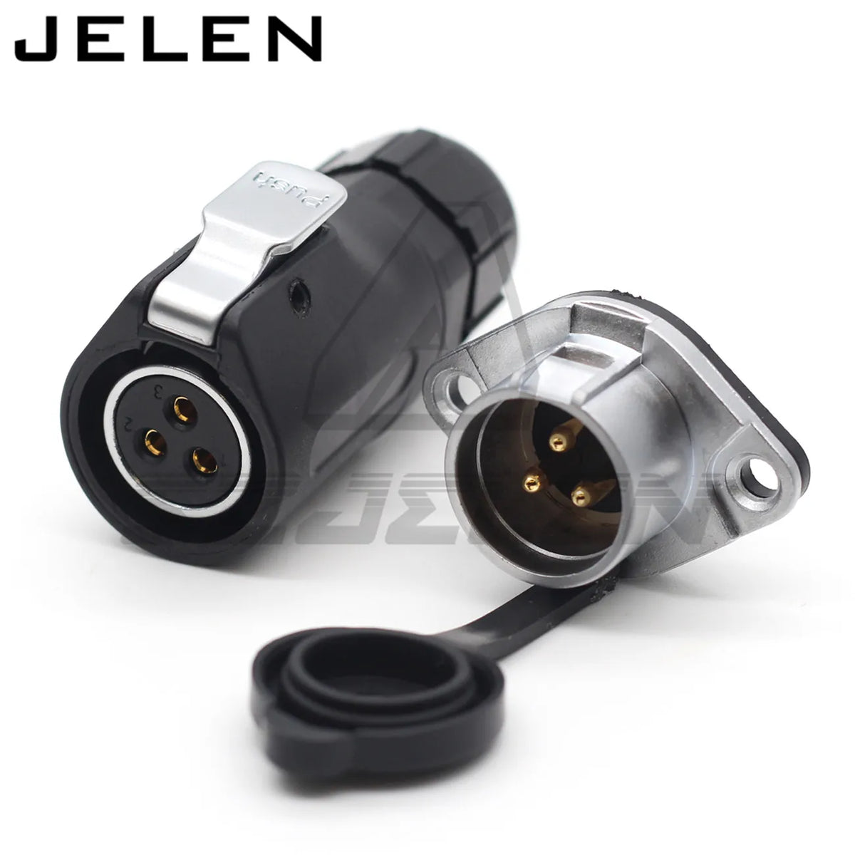XHE20,  IP67 2/3/4/5/6/7/8/9/10/12 pin Waterproof connector, M20 Panel mount power cable connector male(socket) and female(plug)