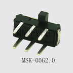 20PCS Mini Slide Switch On-OFF Micro Toggle Switch 1P2T H=1.5/2/4MM Miniature Horizontal Slide Switch SMD/DIP