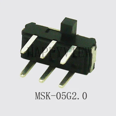 20PCS Mini Slide Switch On-OFF Micro Toggle Switch 1P2T H=1.5/2/4MM Miniature Horizontal Slide Switch SMD/DIP