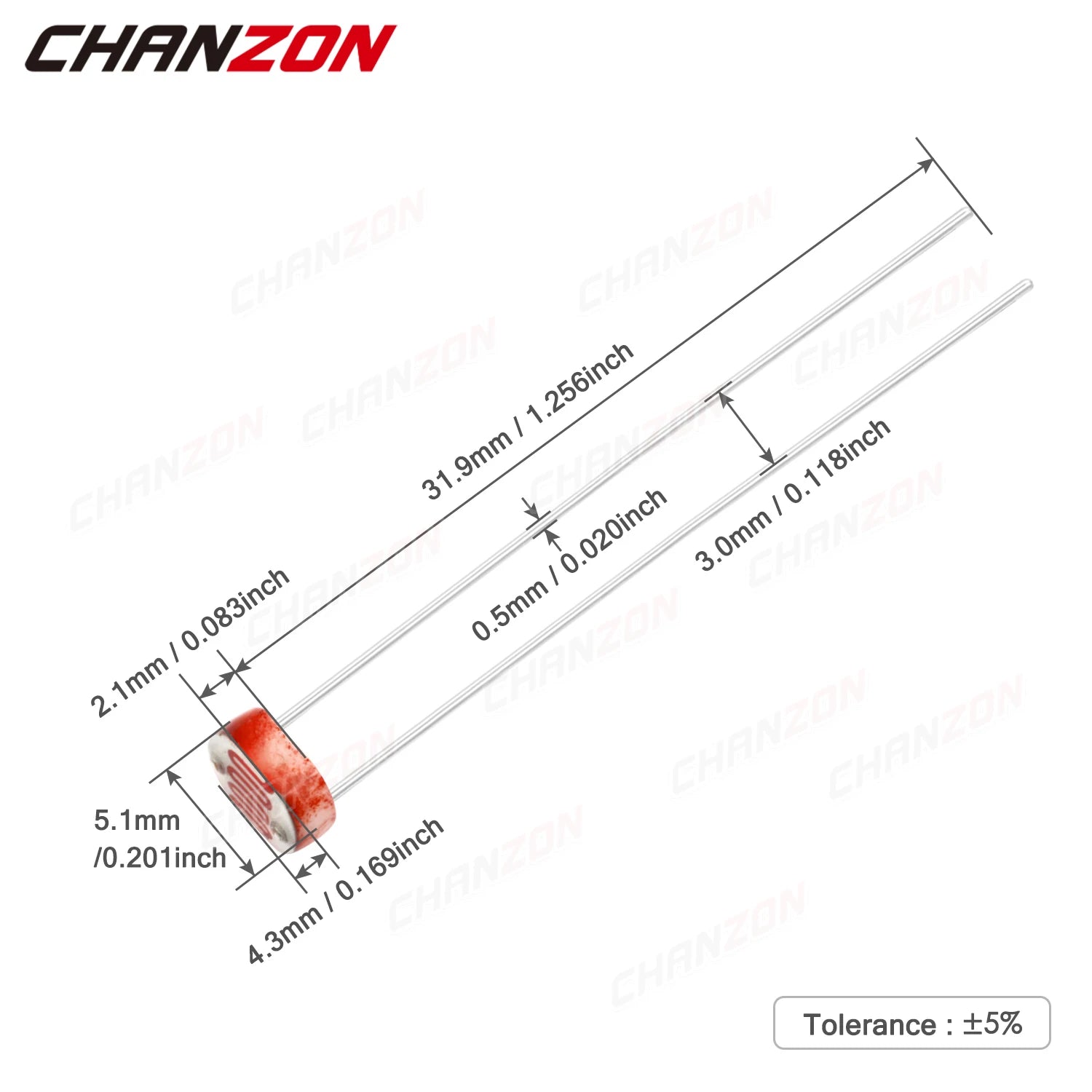 20 Pcs/Lot LDR Light Dependent Photo Resistors Sensor 5506 5516 5528 5537-1 5537-2 5539 5549 GL5528 Cds Photoresistor Fotoresist
