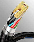 Baseus 3 in 1 USB Type C Cable for iPhone 15 14 13 12 Pro Charger Cable 100W Micro USB Type C Cable for Macbook Samsung Xiaomi
