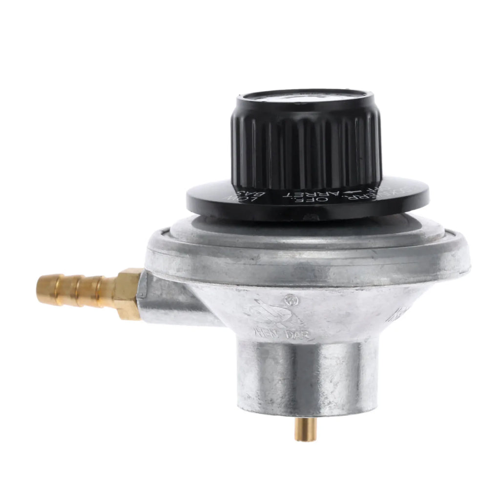 1pc Propane Tank Low Pressure Gas Regulator with Outlet 1/4in Barb Hose Connection Inlet 1-20in UNEF for One Pound Propane Tank