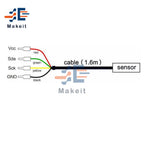 SHT10 SHT20 Sensor Probe Soil Temperature Humidity Sensor Agricultural Greenhouse Soil Moisture Sensor Dustproof Sensor Shell