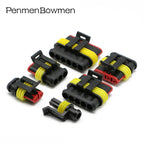 1 Set 1 2 3 4 5 6 Pin Auto Xenon Lamp Electrical Cable Connectors Waterproof Female Male Wire Harness Plug for Car Motorcycle
