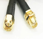 10m 5m 1/2/3m SMA Female Nut Bulkhead to SMA male LMR195 RF Cable Connector Adapter 50ohm 50CM 15/20/25/30m