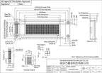 Surenoo 116*40MM 2*8Pin 204 20X4 2004 6800 IIC I2C Character LCD Module Display Screen LCM White LED Backlight English Japanese