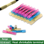 10/20/50PCS Waterproof Heat Shrink Butt Connectors Insulated Crimping Terminals Electrical Splice Wire Cable Crimp Connector Kit