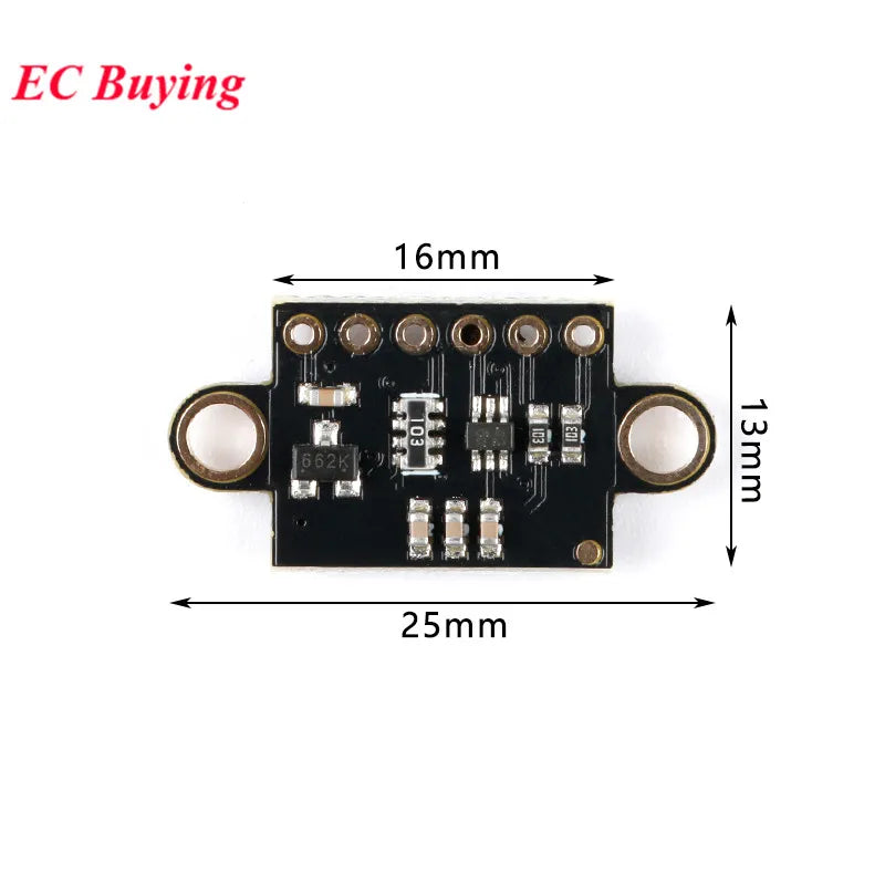 1-10Pcs VL53L0X V2 VL53L1X VL53L3CX VL53L4CD VL6180X  VL53L8CX VL53L7CX Time-of-Flight ToF Laser Ranging Sensor Module IIC